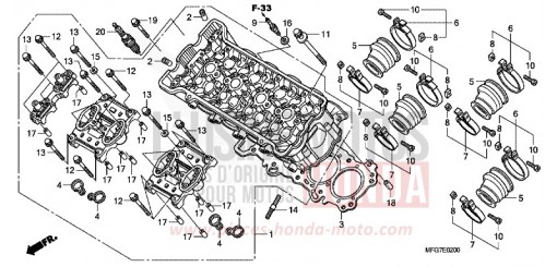 CULASSE CB600F9 de 2009